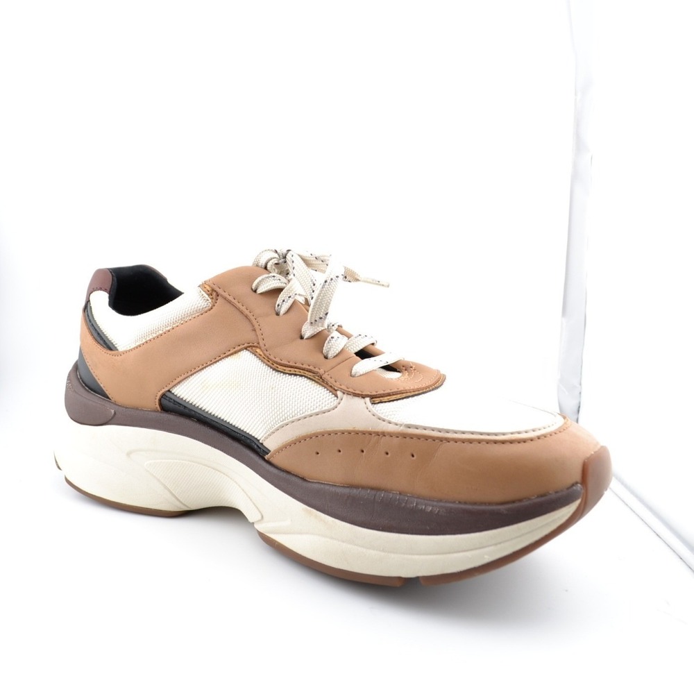 Rockport Prowalker Sneakers Womens Tan Brown Chunky Walking Shoes Comfort